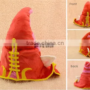 (Hot) League of Legends Lulu the Fae Sorceress Hat Plush Cap Cospaly Costume Accessory Boys Girls Game Toys thumbnail-3