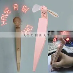 PlasticLED Flash Fan With Pen Function Light up Pen thumbnail-1