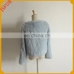 Top Quality Fashion Women Warm Rabbit Fur Coat thumbnail-2