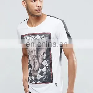 2016 Wholesale Custom High Quality Tshirt 95% Cotton 5% Spandex Men Printed t Shirt thumbnail-2