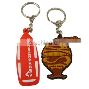 Wholesale Cheap Customized Shaped PVC Pendant Metal Keyring KeyChain,Soft Plastic Handmade,Quality Factory Direct Made in Bulk thumbnail-1