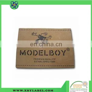 High Quality Leather Label / pu Leather Logo for Hangbags thumbnail-1