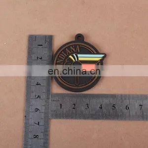 Fashion Promotional Customized Soft Pvc Rubber Made Round Keychain thumbnail-6
