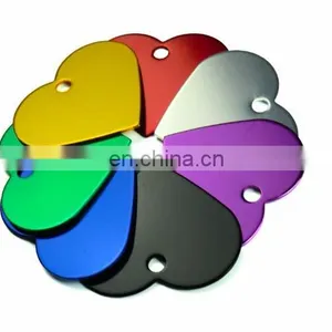 Heart Shape Front Back Engraving Aluminum Pet ID Tags for Dogs and Cats thumbnail-6