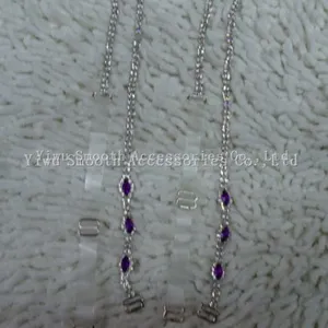Decorative Fashion Metal Jewelry Crystal Bra Rhinestone Shoulder Strap Women thumbnail-1