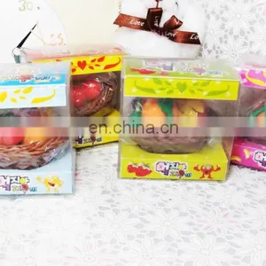 Fruit Basket Shape Eraser Set Children Toy Fruit Eraser Set thumbnail-1