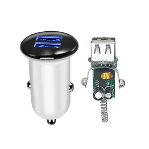 Tiensun PCBA Mini Fast Dual Port Car Charger Xiaomi Samsung Huawei thumbnail-1