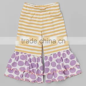 Custom Made in China 100% Cotton Ruffle Fashion Baby Girl Pants thumbnail-1