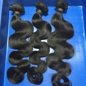 KHH Body Wave Brazilian Human Hair Bundles Natural Black Remy Hair Extensions thumbnail-1