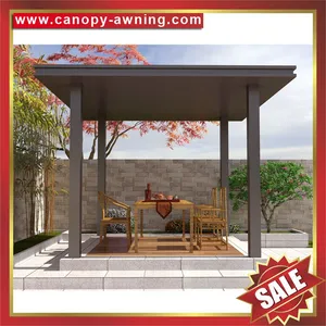 Hot Sale Modern Outdoor Hotel Villa Park Garden Aluminum Alu Gazebo Pavilion Pagoda Shelter Canopy Awning thumbnail-3