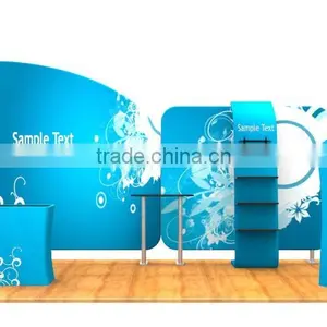 2016 Newest Style Recycle Light Weight Portable Folding Custom Design Advertising Promotino Pop Up Display Backdrop 10ft ,20ft thumbnail-1