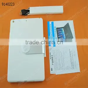 Bluetooth Keyboard for IPad Air,White ABS Plastic 360 Degree Rotating Cover With Removable Keyboard thumbnail-1