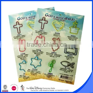 Popular 4C Backer Card Package Assorted Shape Plastic Paper Cilp thumbnail-1