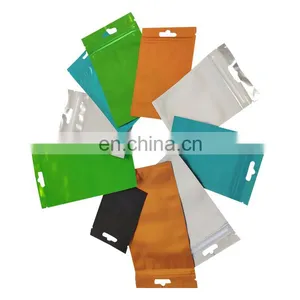 Customized Logo Resealable Aluminum Foil Three Side Seal Small Packaging Bags on Sale thumbnail-1
