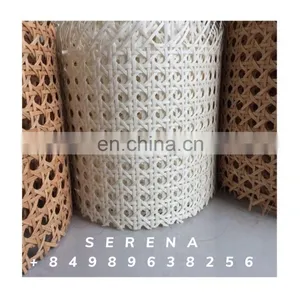 Factory High Quality Mesh Rattan Cane Webbing Roll Woven Synthetic Cane Bleashed Rattan Webbing thumbnail-1