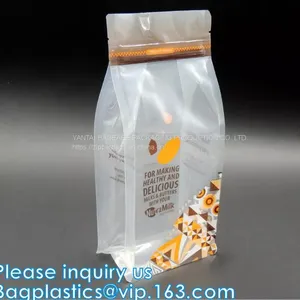 Slider Zipper Square Bottom 250g 500g 1kg Coffee Pouches Zipper Aluminum Foil Flat Bottom Bags With Valve thumbnail-1