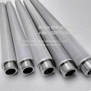 10 Micron Sintered Stainless Steel Wire Mesh Industrial Metal Filter Tube thumbnail-5