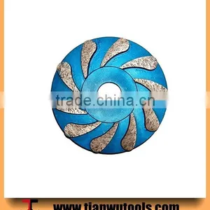 125mm Diameter Water Droplets Tooth Diamond Metal Grinding Disc thumbnail-1