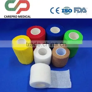 Various Colors of Latex and Latex Free Non-woven Cohesive Bandages thumbnail-1