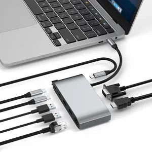 9-in-1 USB3.0 Full-featured Type-C Docking Station thumbnail-2