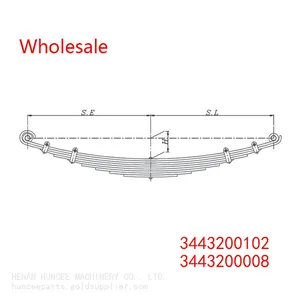 3443200102, 3443200008 Front Leaf Spring Wholesale for MERCEDES BENZ thumbnail-1