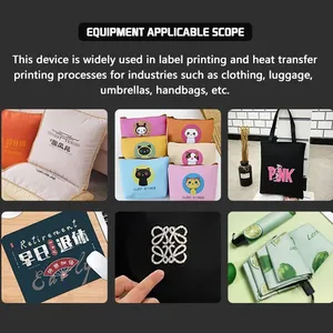 New Manual Heat Press Machine 38*38cm Sublimation Transfer for T-Shirt Garment 110V Semi-Automatic With Motor for Home Use thumbnail-3