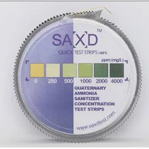 Quaternary Ammonium Sanitizer Concentration Test Strips [0～4000 Ppm] thumbnail-1