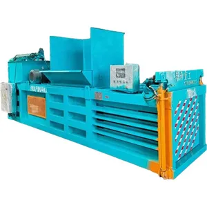 Industrial Waste Hydraulic Packaging Machine New Condition Horizontal Baler for Carton Material for Beverages & Textiles thumbnail-1