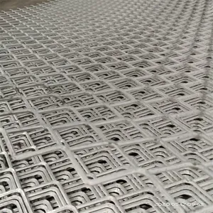 Aluminum Facade Expanded Metal Mesh for Trailer Flooring & Diamond Grille Fence Panels thumbnail-1