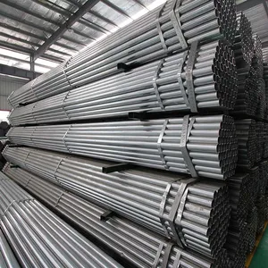 Heavy Wall Hot Dipped Galvanized Round Pipe, ERW Welded Carbon Steel Tube for Industrial Mechanical Supports thumbnail-5