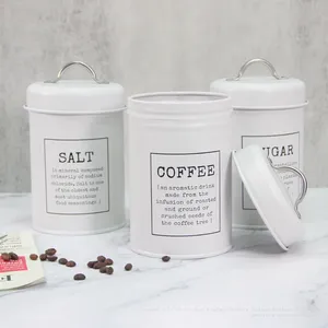 Factory Direct Supply Amazon Best-selling Coffee, Sugar and Tea Storage Cans, Kitchen Storage Tin Cans thumbnail-2