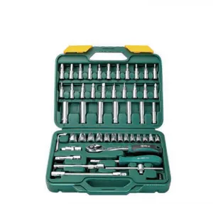 53pcs Cr-V Steel Socket Wrench Set A, 72-Tooth Labor-saving Ratchet Precision Repair Tool Kit With Shockproof Plastic Case thumbnail-1