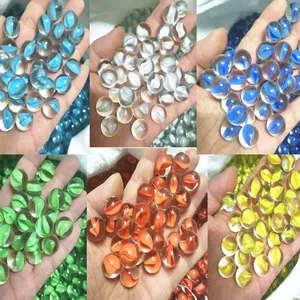 16mm x 25mm Cat's Eye High-White Three-Color Glass Marble Jumper Game Machine Use thumbnail-5