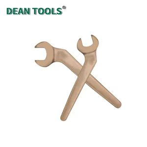 Non-Sparking Bent Open End Wrench,45-degree Bend, Aluminum Bronze,Offset Open End Wrench thumbnail-1
