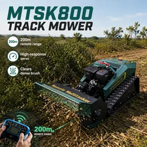 MTSK800 Remote Control High-Efficiency 800mm Cut Farm Robot Flail Mower thumbnail-1