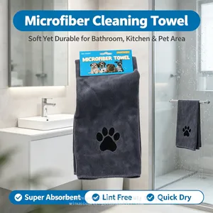 Edgeless Microfiber Towel Factory High Density Lint‑Free Microfiber Cloth for Car Detailing Kitchen Cleaning thumbnail-4