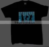 Customized Black EL Equalizer T Shirts thumbnail-1