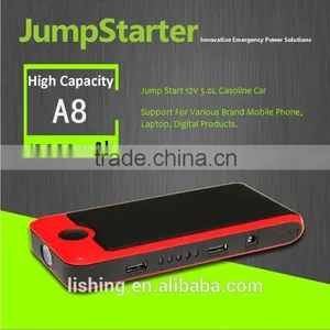 AGA A3 Plus Multi-function Jump Starter 12V Car Jump Starter Power Bank 12000mah Power Supply Mini Auto Booster thumbnail-2
