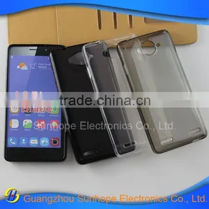 Wholesale Smooth Clear Soft Tpu Mobile Phone Case for ZTE Blade L3 PLUS Skin thumbnail-5