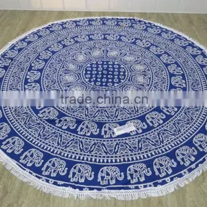 Microfibre Beach Towel Circular Mandala Throw Hippie Gypsy Round Towels thumbnail-5