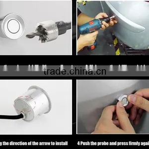 Factory Outlet Video Parking Sensor,4.3 Inch Display +4 Parking Sensors +car Camera thumbnail-3