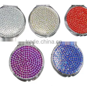 Bling Rhinestone Jeweled Mirror Crystal Comestic Mirror thumbnail-4
