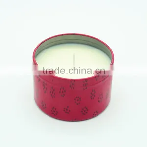 Red Scented Travel Tin Candle/Aromatic Metal Tin Candle and Metal Lid thumbnail-2