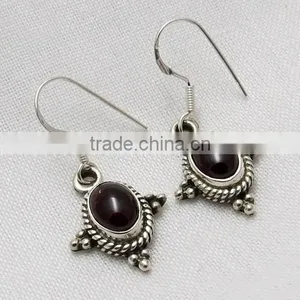 Top Grade AAA, Garnet Gemstone Jewelry, 925 Silver Indian Jewelry thumbnail-2