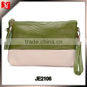 China Supplier Customized Made Womens Geniune Leather Snakeskin Clutch Bag thumbnail-1