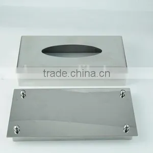 Bar Collection High-end Stainless Steel Table Tissue Box Holder thumbnail-3