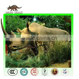 Museum Exhibition High Quality Animatronic Animal Rhinoceros thumbnail-1