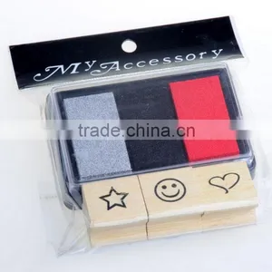 2016 Classical Wooden Stamp and Toy Stamp Pad Set thumbnail-1