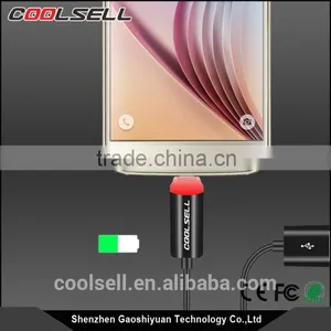 Special Design Coolsell LED Light Micro USB Cable Reversible Mirco Cable With LED Light thumbnail-4
