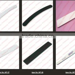 Wholesale 100pcs Large Long Professional Crescent Art Grit Black Sandpaper File Nail Files for Nail Art Tips Manicure Quality Choice thumbnail-1